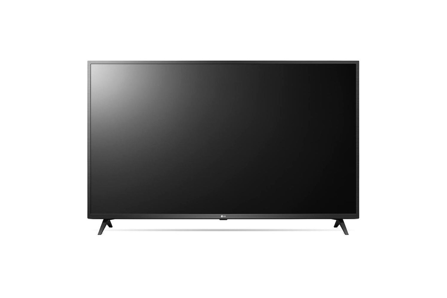 TV LED de 50 polegadas exibida em fundo neutro