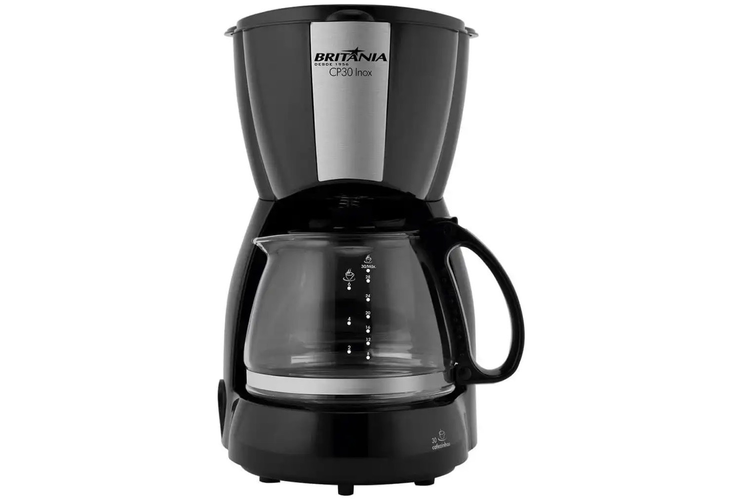 Cafeteira elétrica para copa corporativa em fundo neutro